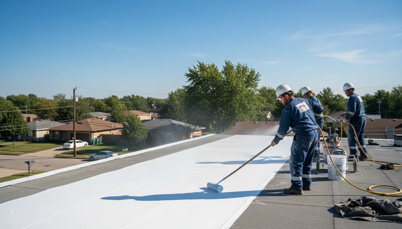 Commercial roof coating in Owen, WI near me